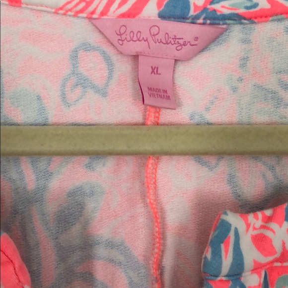 Lilly Pulitzer Pink & Blue Sleeveless Mini Dress - Picture 3 of 3